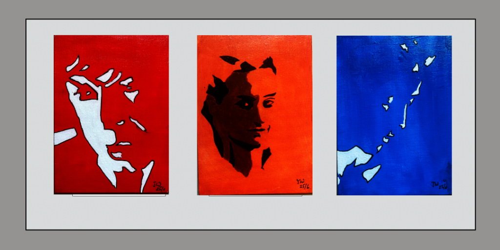 Faces - Rahmen 2 3 Bilder 13x18